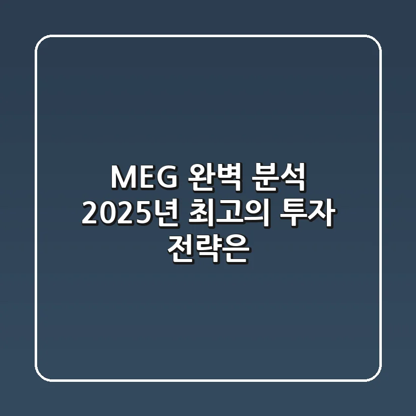 MEG 완벽 분석: 2025년 최고의 투자 전략은?