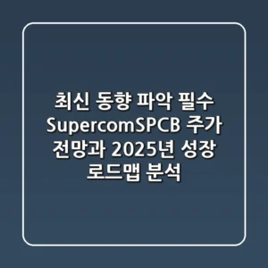 "최신 동향 파악 필수", Supercom(SPCB) 주가 전망과 2025년 성장 로드맵 분석